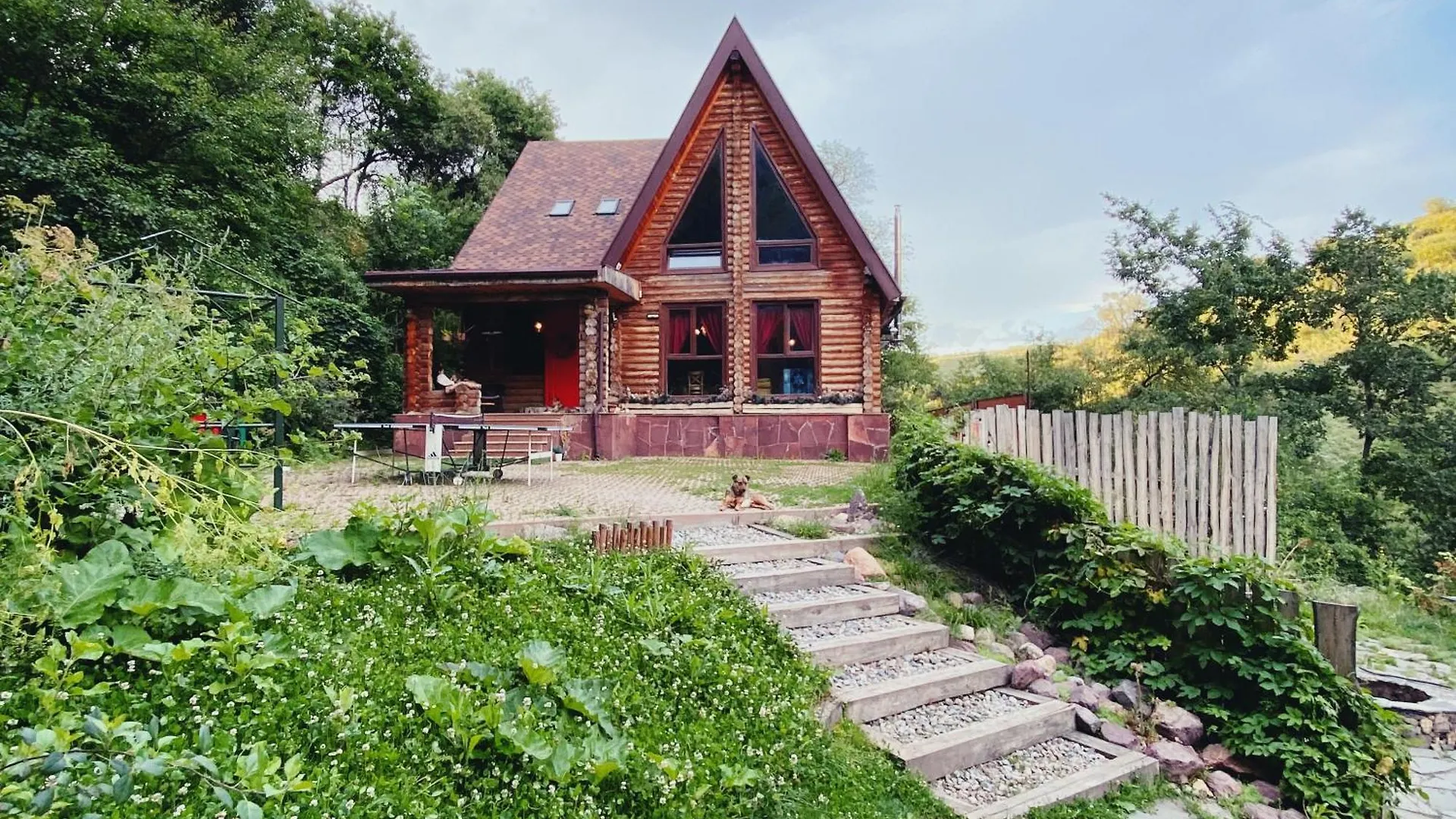 Sabay Sai Wooden Guesthouse In The National Park Almaty Kazakhstan